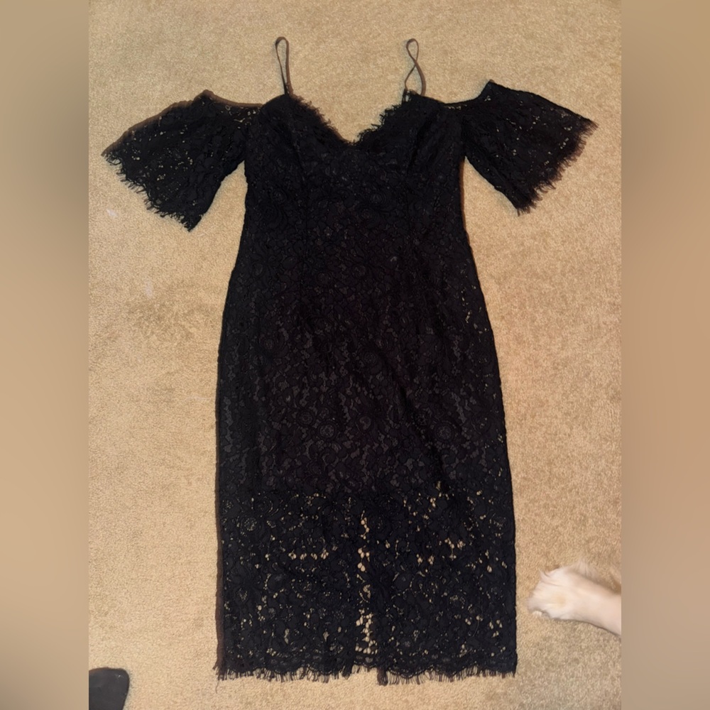 Black lace dress